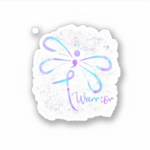 Dragonfly Semicolon Suizidprävention Bewusstsein O Aufkleber