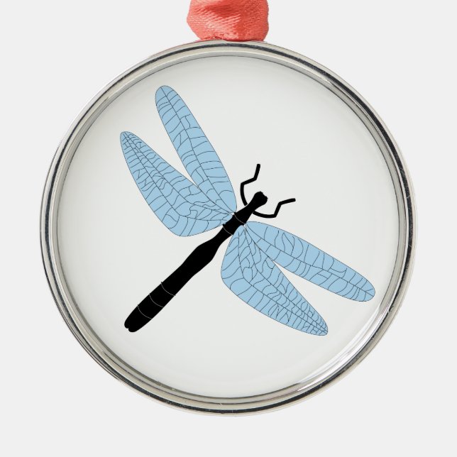Dragonfly Silbernes Ornament (Vorne)
