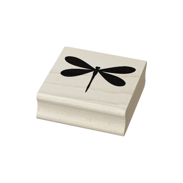 Dragonfly Silhouette Art Gummi Briefmarke Gummistempel (Stempel)