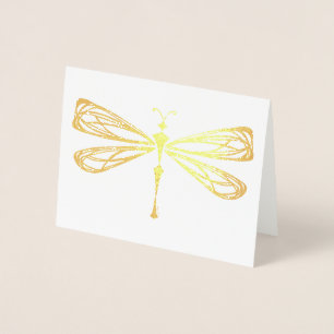 Dragonfly Sketch Foil Card Folienkarte