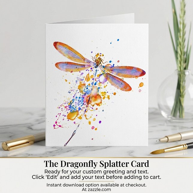 Dragonfly-Spritzer Karte (Von Creator hochgeladen)