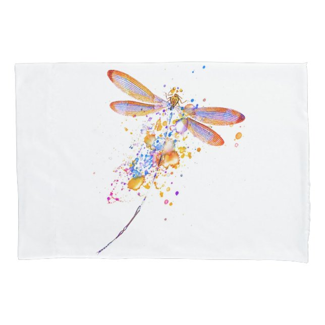 Dragonfly-Spritzer Kissenbezug (Vorderseite)