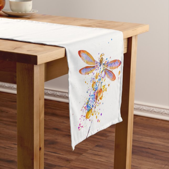 Dragonfly-Spritzer Kurzer Tischläufer (Beispiel)