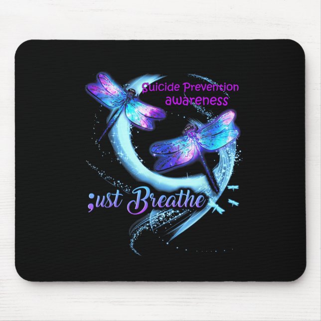 Dragonfly Suicide Awareness Warrior Sem Mousepad (Vorne)