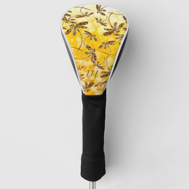 Dragonfly Sunshine Golf Headcover (Vorderseite)