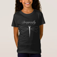 Dragonfly - T-shirt Bella Jersey pour filles noire