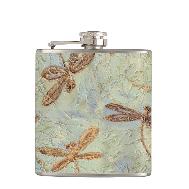 Dragonfly-Tanz Flachmann (Vorderseite)