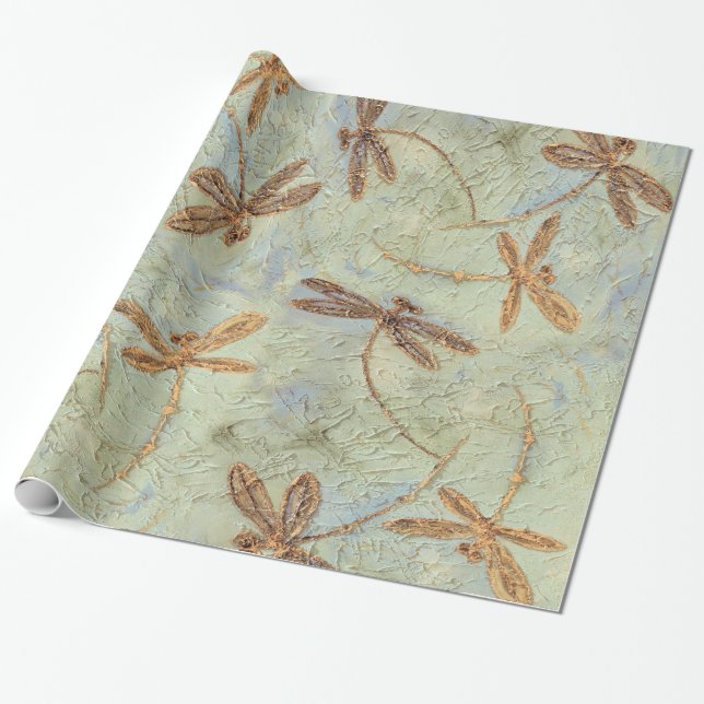 Dragonfly-Tanz Geschenkpapier (Ungerollt)