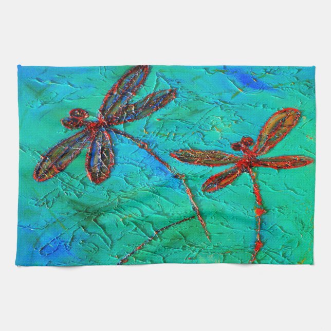 Dragonfly-Tanz Handtuch (Horizontal)