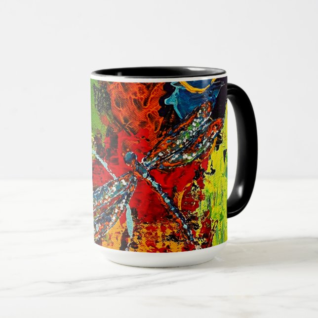 Dragonfly-Tasse Tasse (VorderseiteRechts)