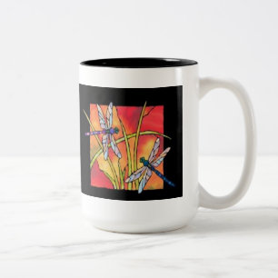 Dragonfly-Tasse Zweifarbige Tasse
