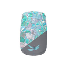 Dragonfly Teal Minx Nail Art Minx Nagelkunst