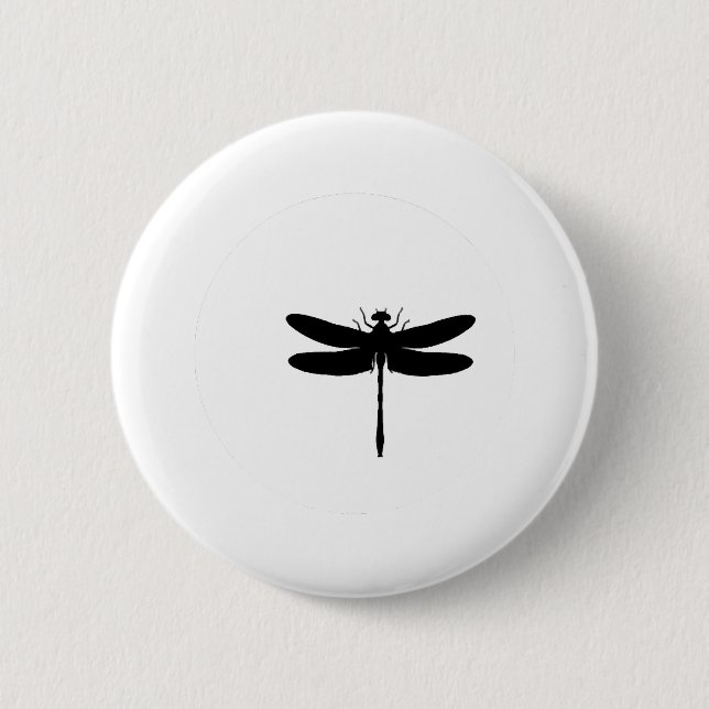 Dragonfly und Moon TSHIRT Button (Vorderseite)