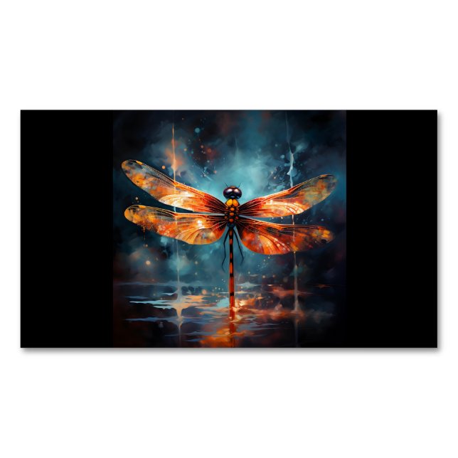 Dragonfly-Untersetzer Magnetische Visitenkarte (Vorderseite)
