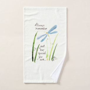 Dragonfly vintage Watercolor Toujours se souvenir