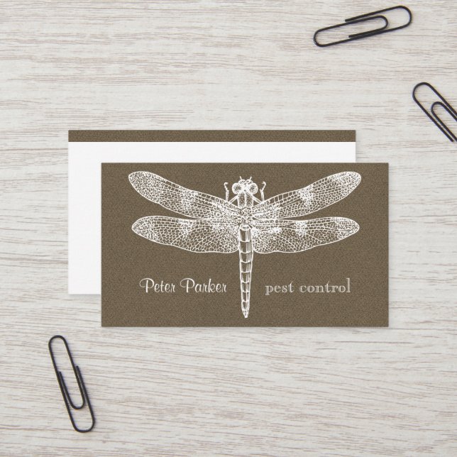 Dragonfly-Visitenkarte | Imitate Visitenkarte (Vorderseite/Rückseite Beispiel)