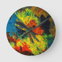 Dragonfly Wall Clock