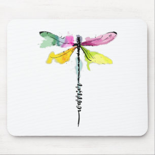Dragonfly Warrior Semicolon Suicide Prevention Awa Mousepad