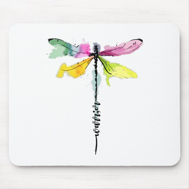 Dragonfly Warrior Semicolon Suicide Prevention Awa Mousepad (Vorne)