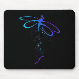 Dragonfly Warrior Semicolon Suicide Prevention Awa Mousepad