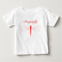 Dragonfly - White Baby Fine Jersey T - Shirt
