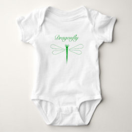 Dragonfly - White Baby Jersey Bodysuit Baby Strampler