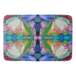 Dragonfly Wildblume Garden Abstrakt Badematte
