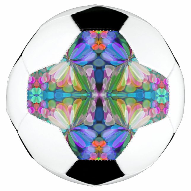 Dragonfly Wildblume Garden Abstrakt Fußball (Vorderseite)