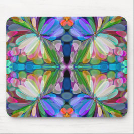 Dragonfly Wildblume Garden Abstrakt Mousepad