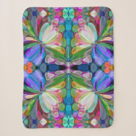 Dragonfly Wildblume Garden Abstrakt Sherpadecke