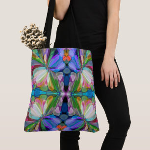 Dragonfly Wildblume Garden Abstrakt Tasche