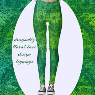 Dragonfly Wings Extravaganter Blumentraum Leggings
