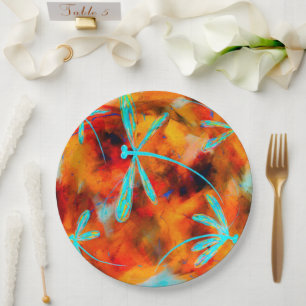 Dragonfly-Wüste Flit Pappteller