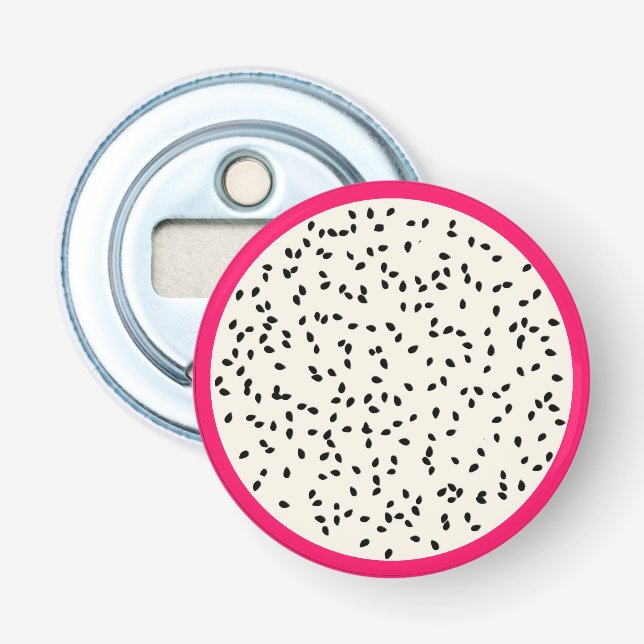 Dragonfruit / Dragon Fruit Stylized Fruit Slice Flaschenöffner (Vorderseite)