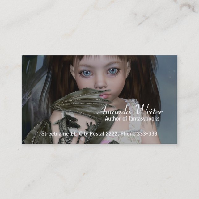 DragonGirl Visitenkarte (Vorderseite)