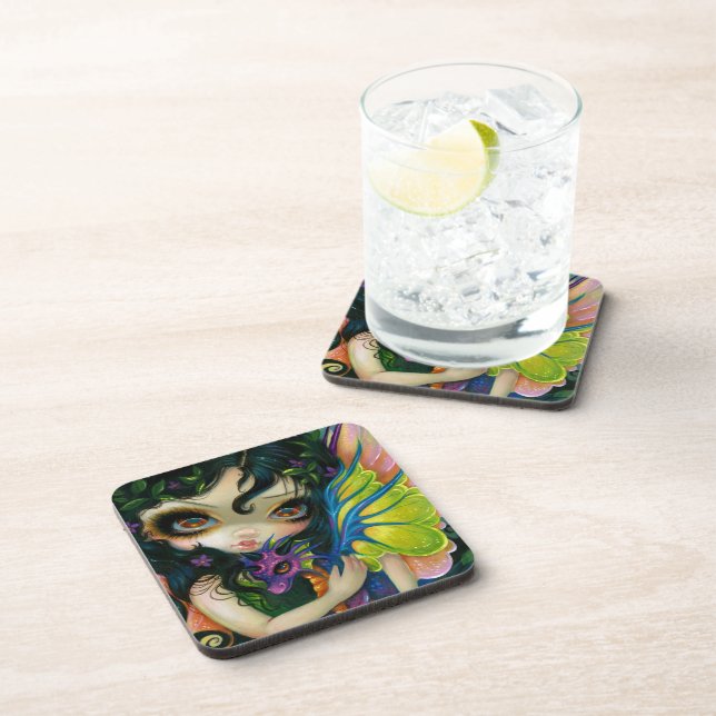 "Dragonling chéri dessous de verre de V" (Côté Droit)