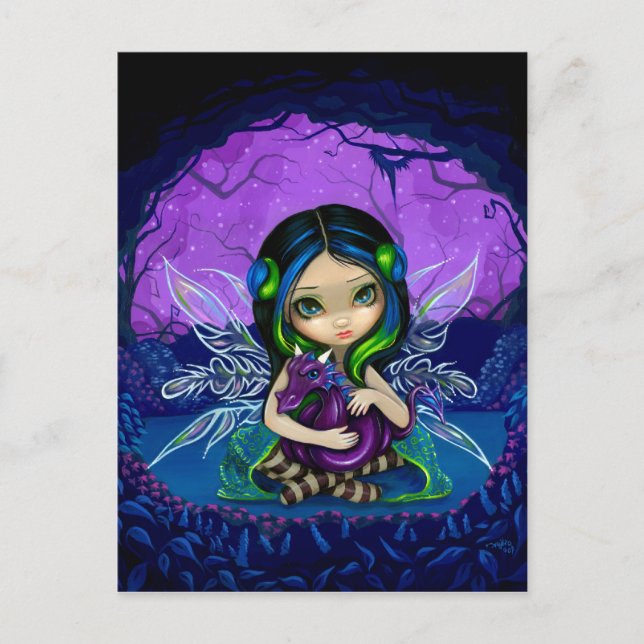 "Dragonling Garden II" Postkarte (Vorderseite)