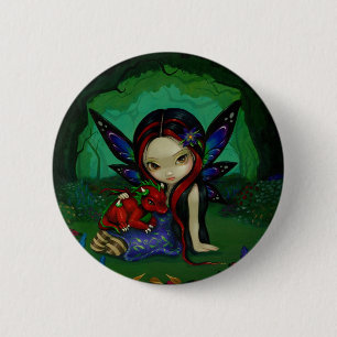 "Dragonling Knopf des Garten-I" Button