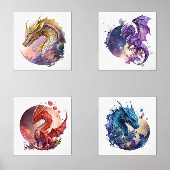 Dragons 2 Set drucken (Vorderseite)