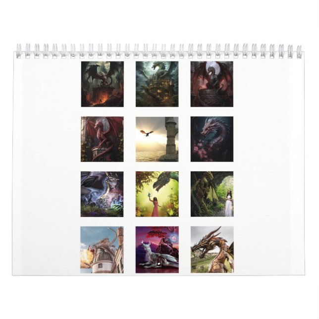 Dragons A Plenty 12 Monatskalender Kalender (Titelbild)