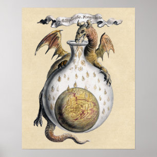 Dragon's Crucible of Alchemy Poster