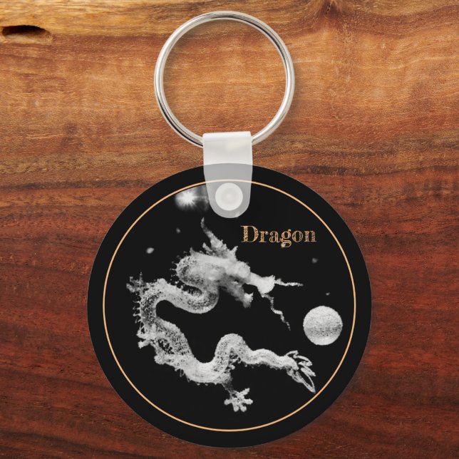 Dragons & Crystal Dragon Lore / Geburt des Drachen Schlüsselanhänger (Vorderseite)