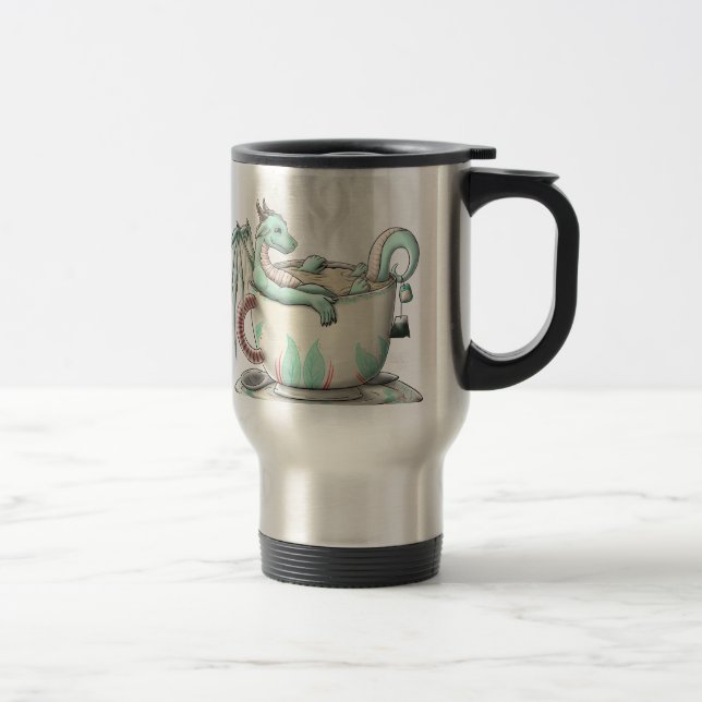 Dragons de tasse de thé : Menthe poivrée (claire) (Droit)