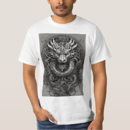 "Dragon's Embrace: Celtic Fusion T-Shirt" T-Shirt