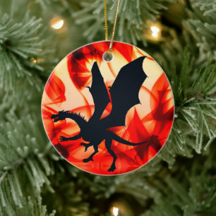Dragon's Embrace Holiday Ornament