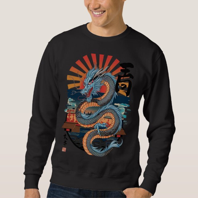 Dragon's Fury: Fette Designs für das Furchtlose Sweatshirt (Vorderseite)