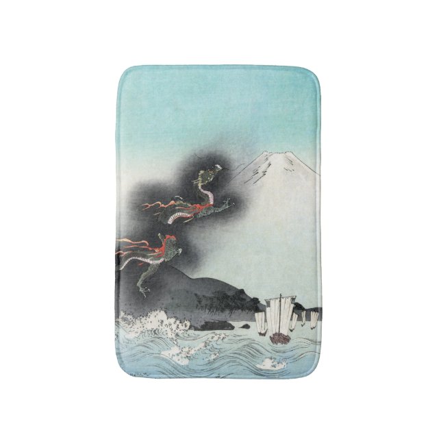 Dragon's Fury Sea Battle for Mount Fuji, Japan Badematte (Vorderseite Vertikal)