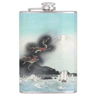 Dragon's Fury Sea Battle for Mount Fuji, Japan Flachmann