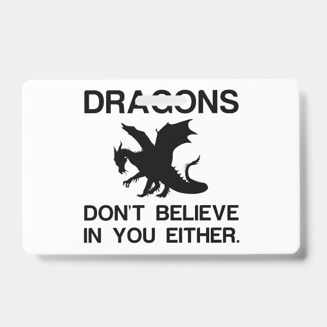 DRAGONS GLAUBEN AUCH NICHT AN SIE AUSWEIS (Front)