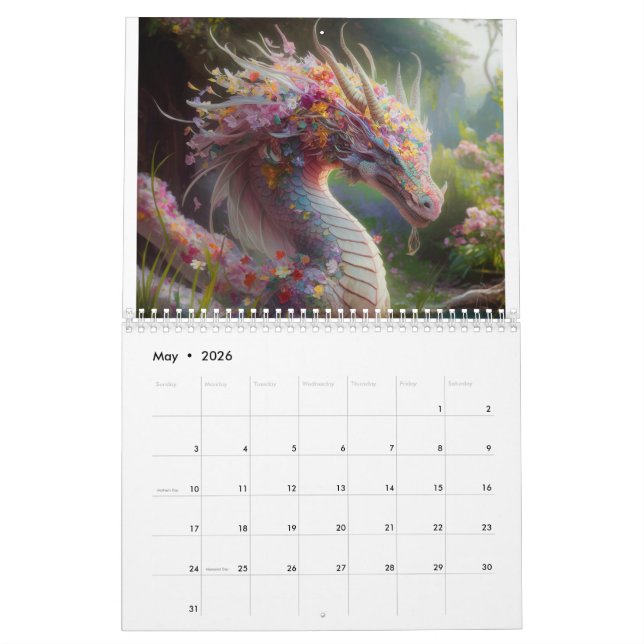 Dragons-Kalender Kalender (Mai 2026)